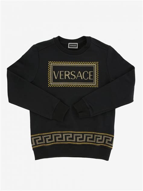 YOUNG VERSACE: Felpa Versace Young con logo 